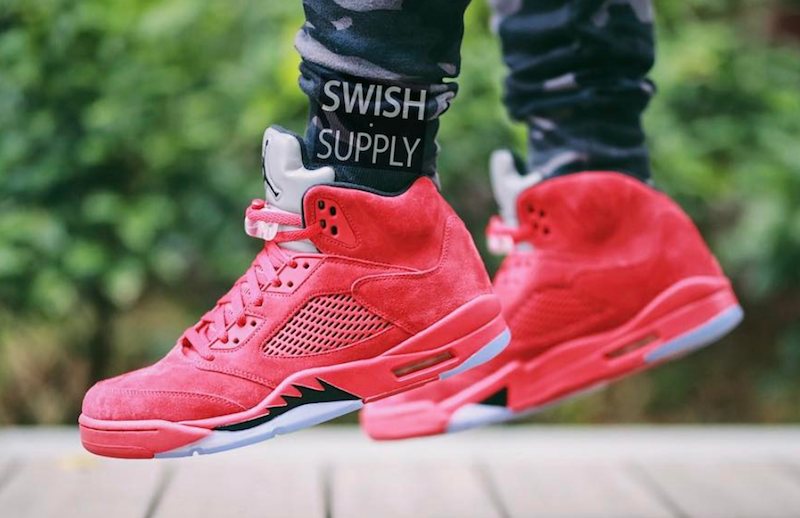 red retro 5s
