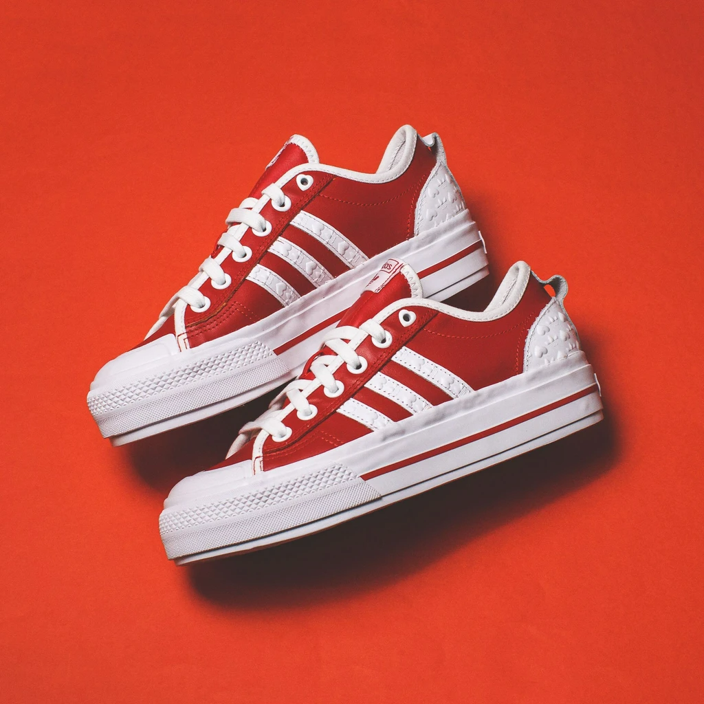 Footwear adidas - Nizza Rf Platform FZ1841 Scarle/Ftwwht/Cblack - Sneakers  - Low shoes - Women's shoes | efootwear.eu
