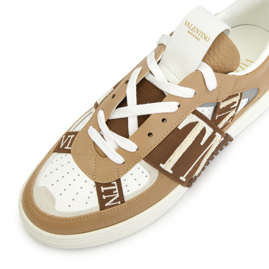 Giày Valentino Logo Band 'Brown' S0C58CSP-74K