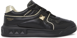 Giày Valentino Metallic One Stud 'Black' S0E71RUS-ED6