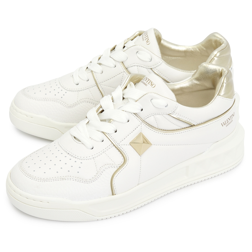 Giày Valentino Metallic One Stud 'White' S0E71RUS-L71
