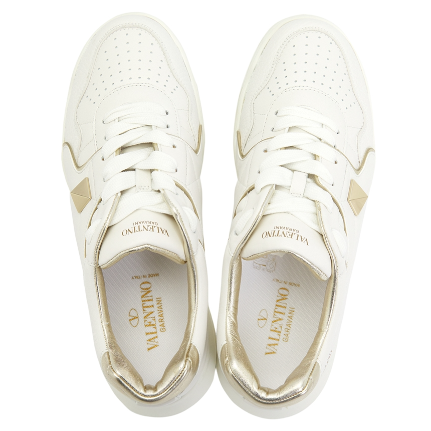 Giày Valentino Metallic One Stud 'White' S0E71RUS-L71