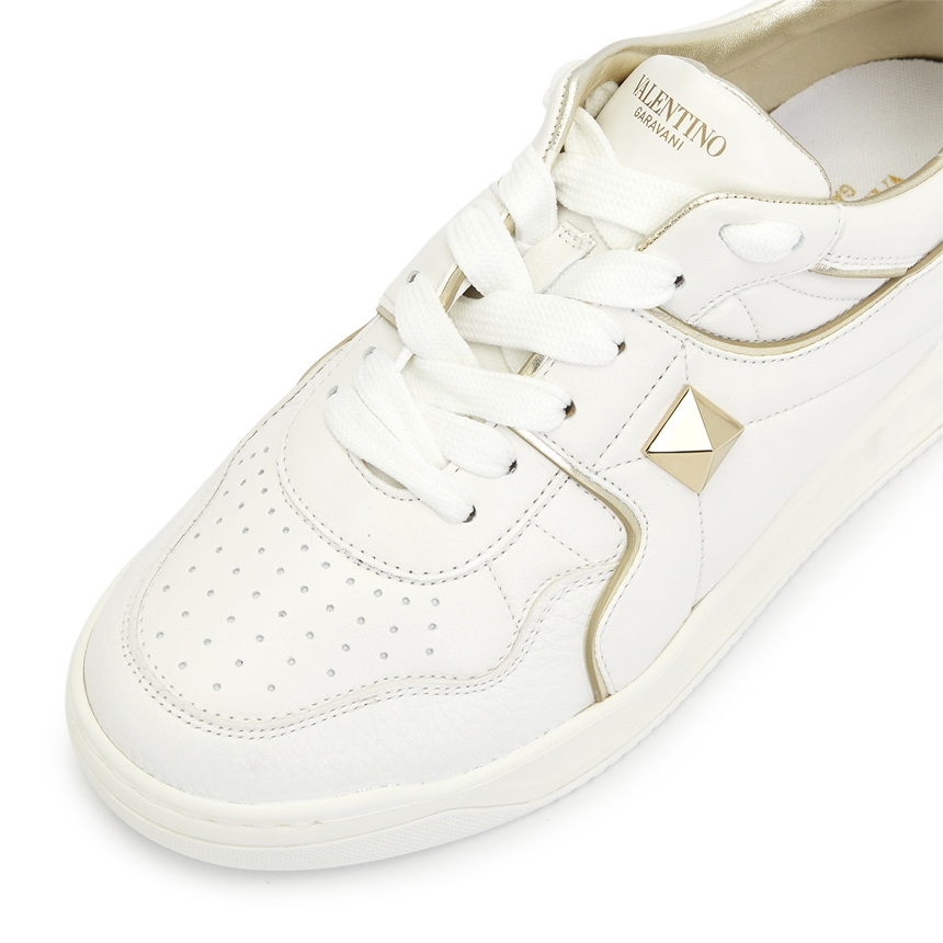 Giày Valentino Metallic One Stud 'White' S0E71RUS-L71