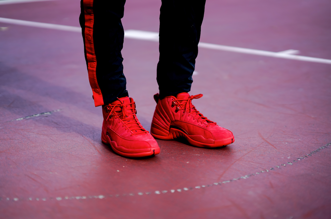 retro 12 red jordans