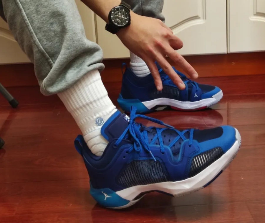 Giày Nike Air Jordan XXXVII Low PF 'Blue' DV9908-401