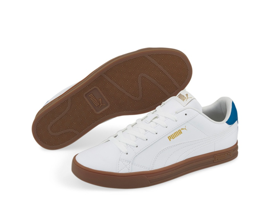 Giày Puma Smash Vulc V3 Retro Low Tops 'White Brown' 380752-08