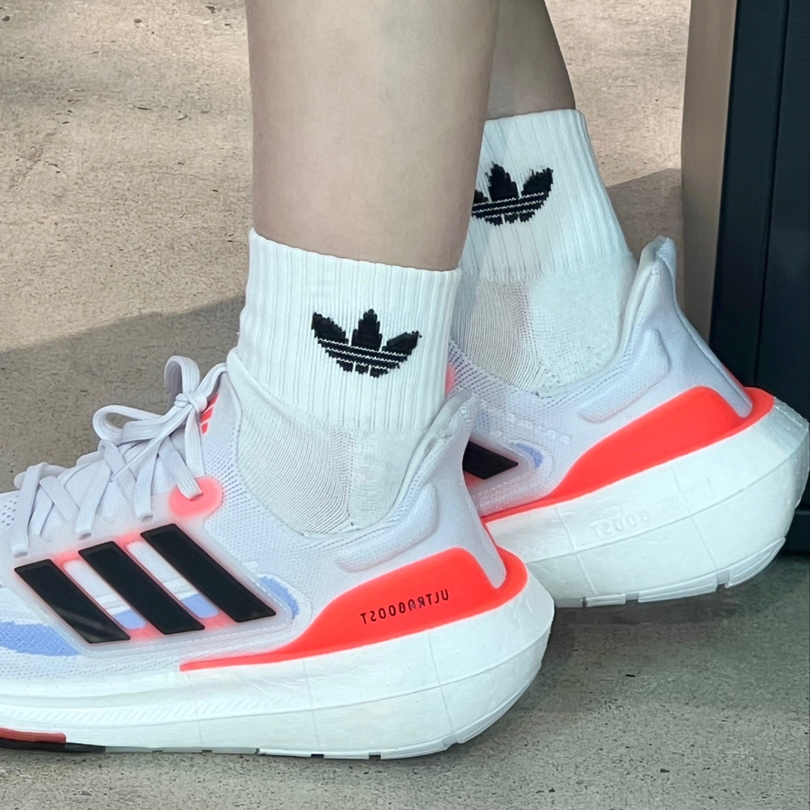Giày Adidas Ultra Boost Light 'White Black Solar Red' HQ6351