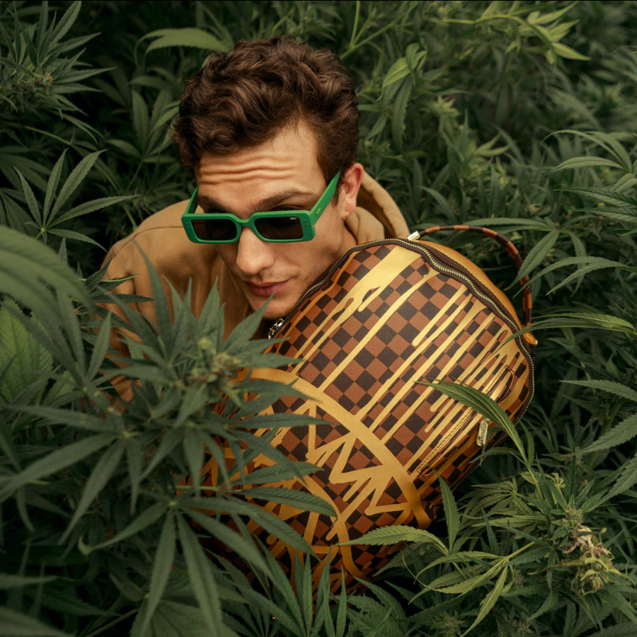 Balo Sprayground Flowing Shark Mouth 'Gold' W0815719