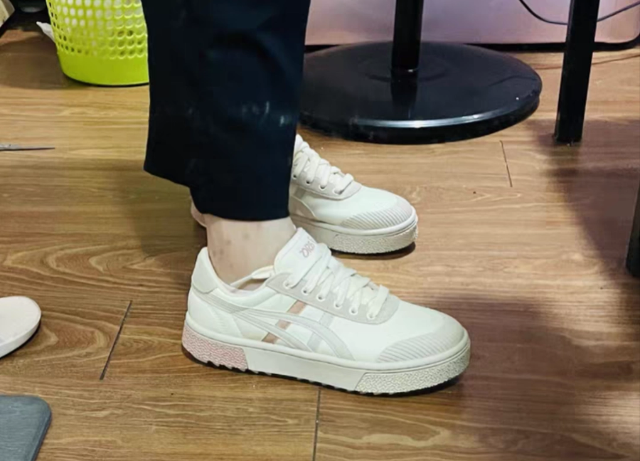 Giày Asics Court Trail Sneakers 'Beige White Grey' 1203A129-750