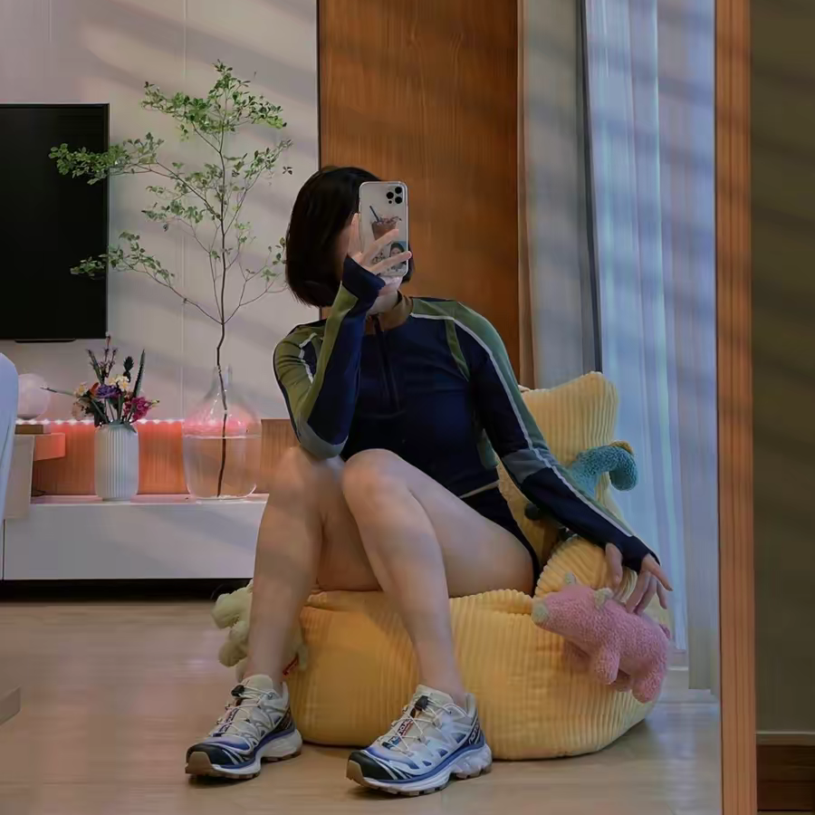 Giày Salomon XT-6 Skyline 'Bleached Sand Dazzling Blue' L41630000