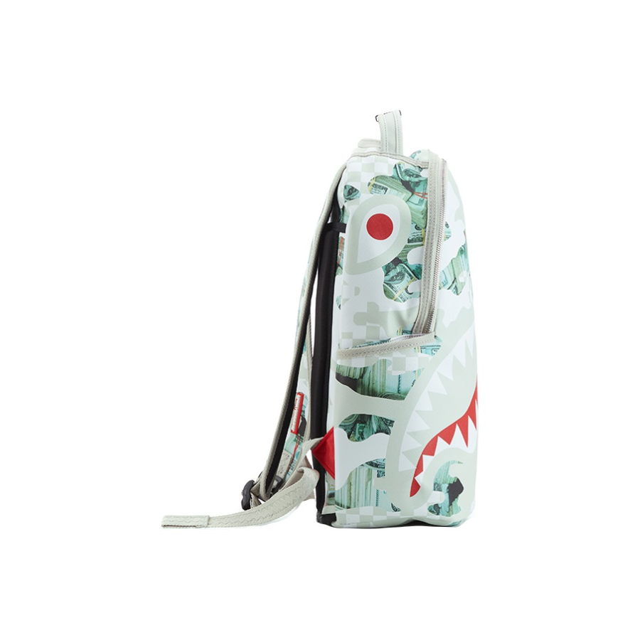 Balo Sprayground Checkerboard Stitching Shark Mouth 'White' W0845703