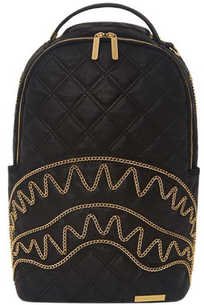 Balo Sprayground Golden Chain Shark Mouth 'Black' W0815707