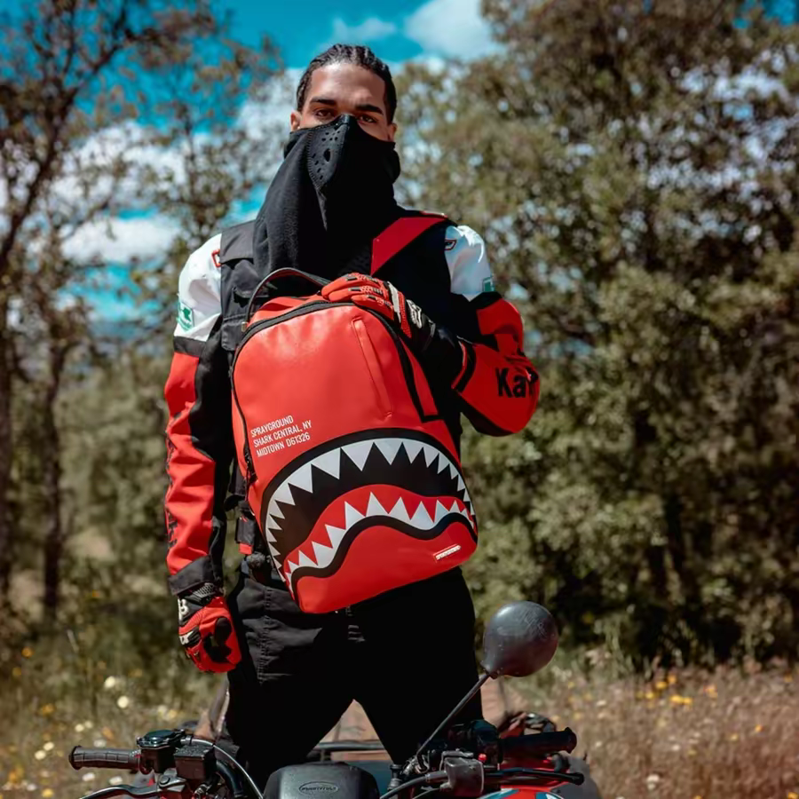 Balo Sprayground Big Logo Shark Mouth 'Red' W0845727