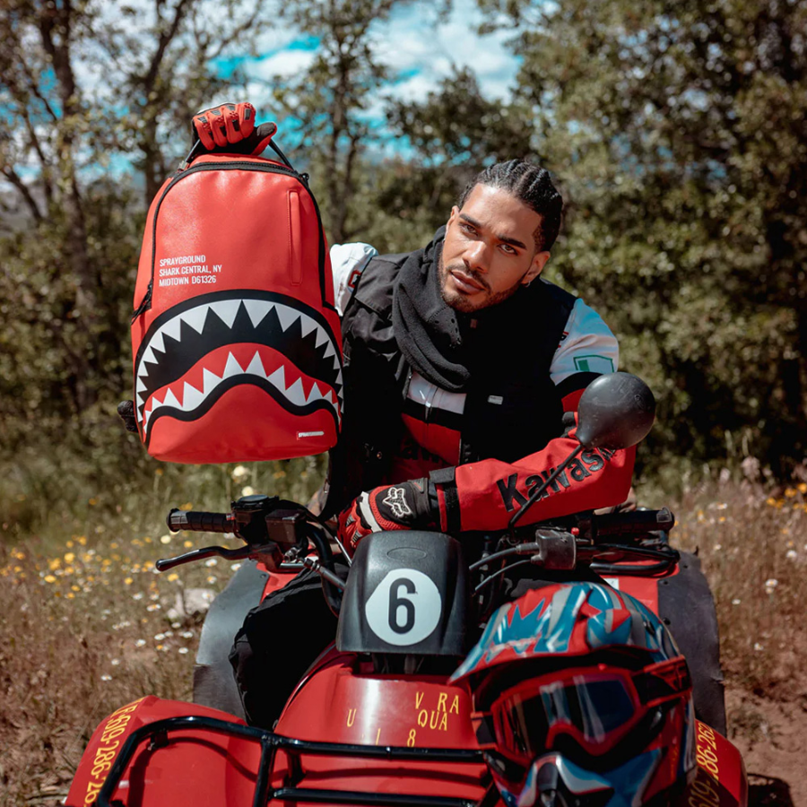 Balo Sprayground Big Logo Shark Mouth 'Red' W0845727