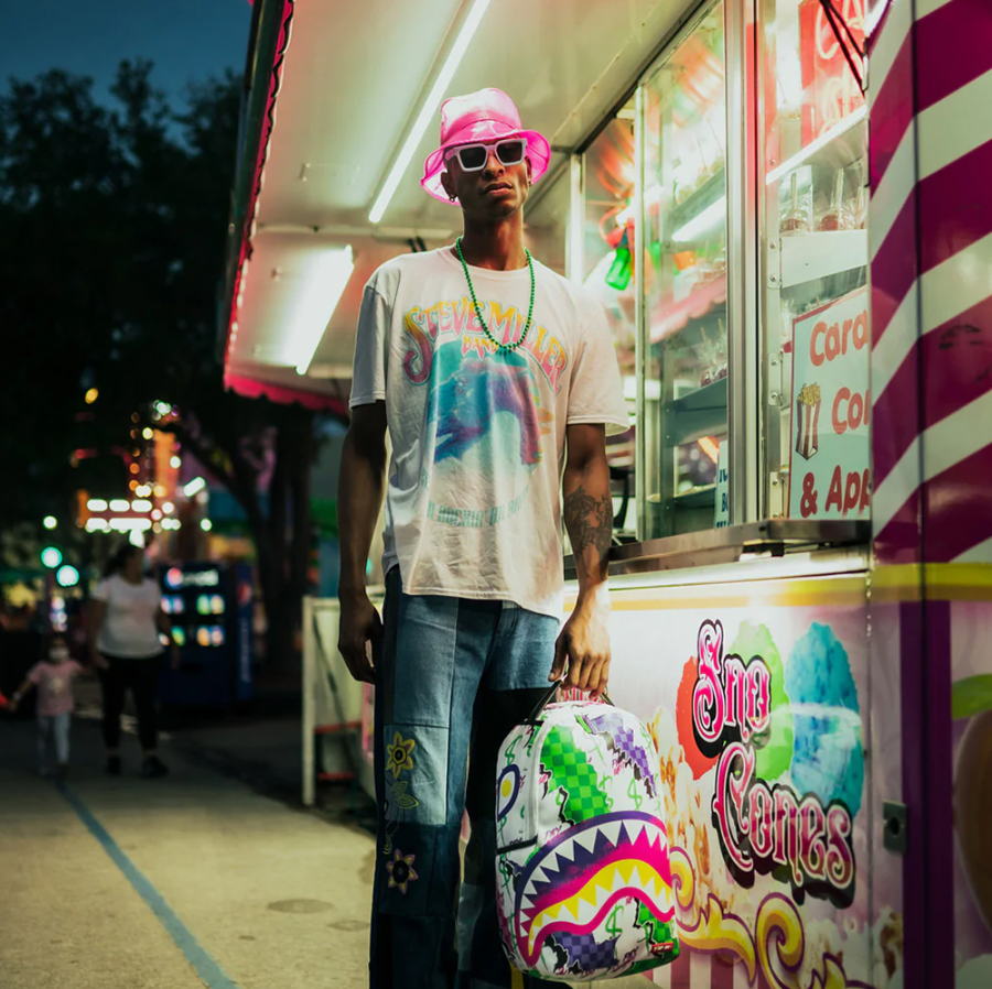 Balo Sprayground Shark Mouth 'Colorful Graffiti' W0835711