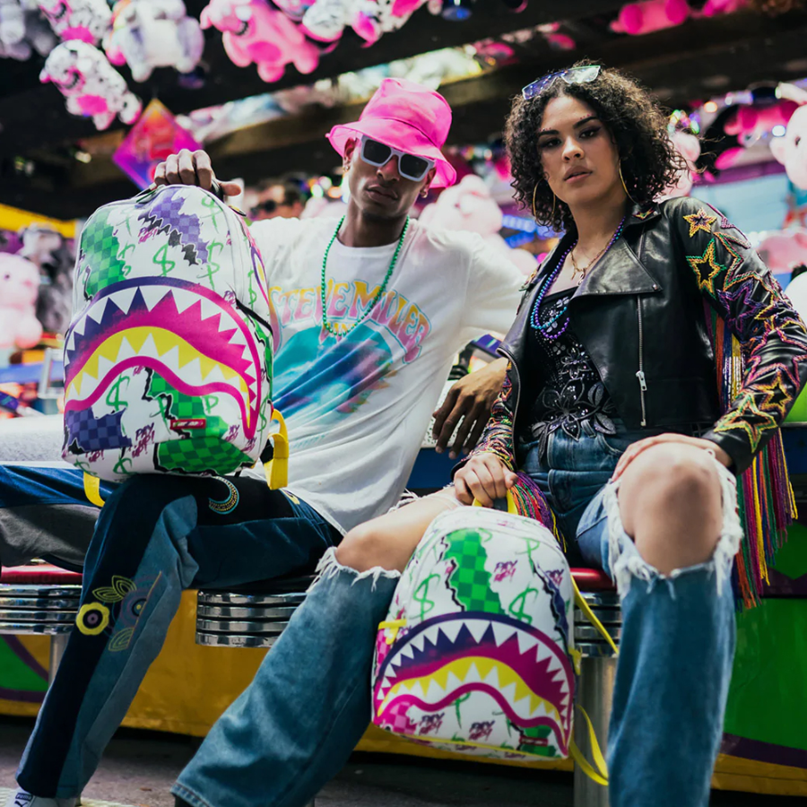 Balo Sprayground Shark Mouth 'Colorful Graffiti' W0835711