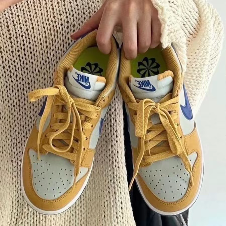 Giày Nike Dunk Low Next Nature 'Wheat Gold Royal' DN1431-700