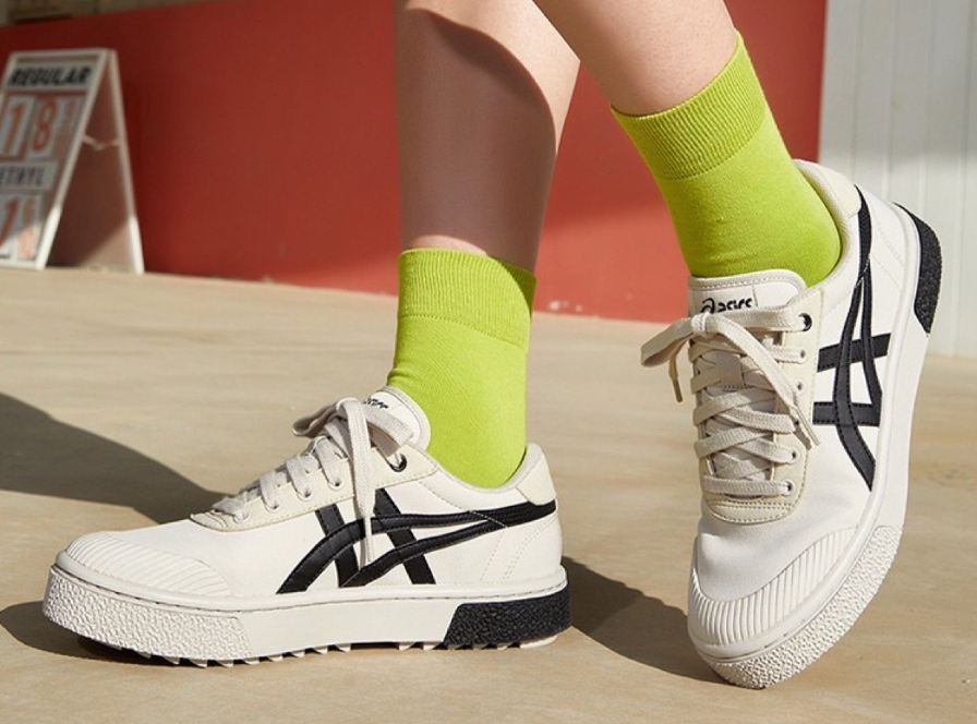 Giày Asics Court Trail 'Cream Black' 1203A364-021