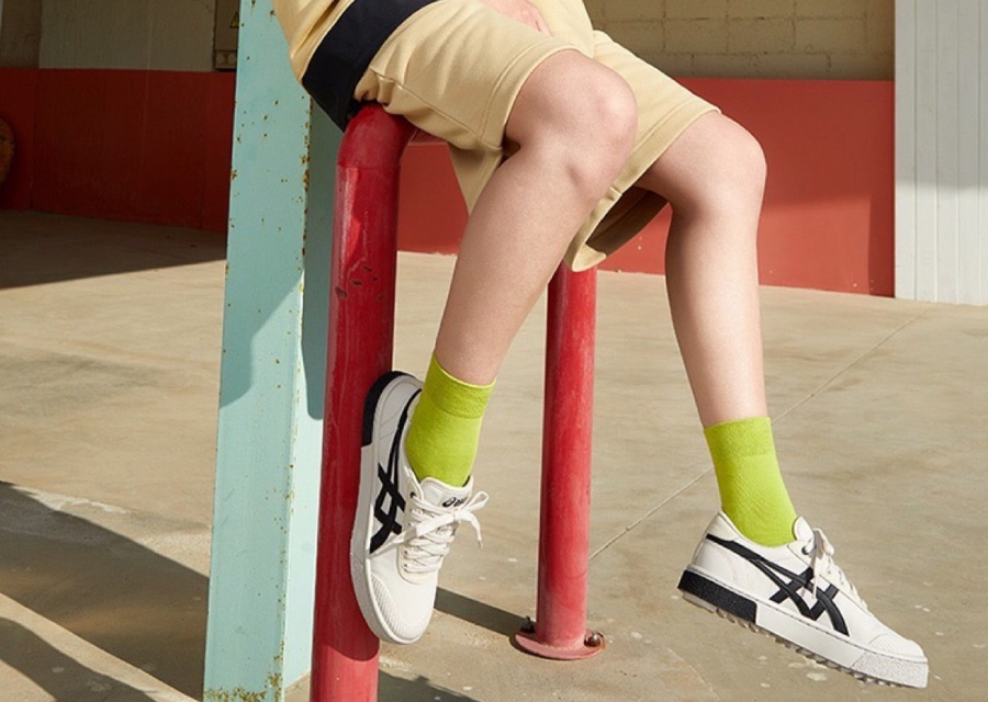 Giày Asics Court Trail 'Cream Black' 1203A364-021