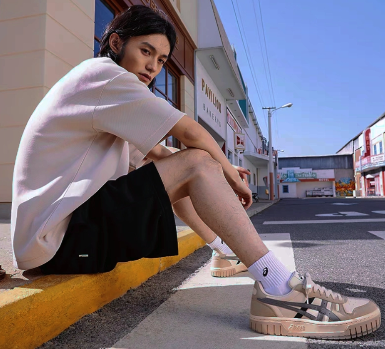 Giày Asics Court MZ 'Cream Black Gum' 1203A127-700