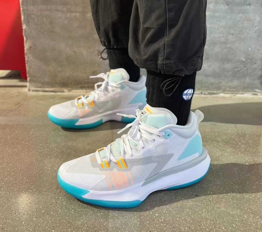 Giày Nike Jordan Zion 1 PF 'White Dynamic Turquoise' DA3129-101