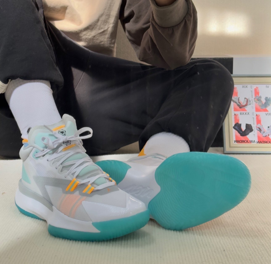 Giày Nike Jordan Zion 1 PF 'White Dynamic Turquoise' DA3129-101