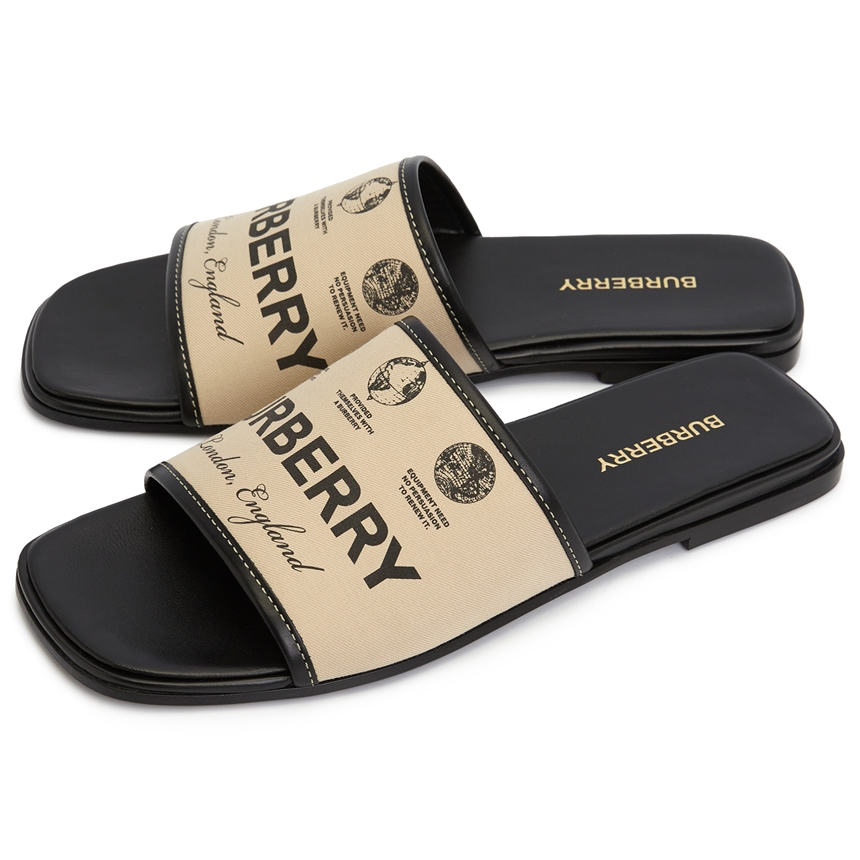 Dép Burberry Label Slide SDL Carolyn 'Beige' 8063171