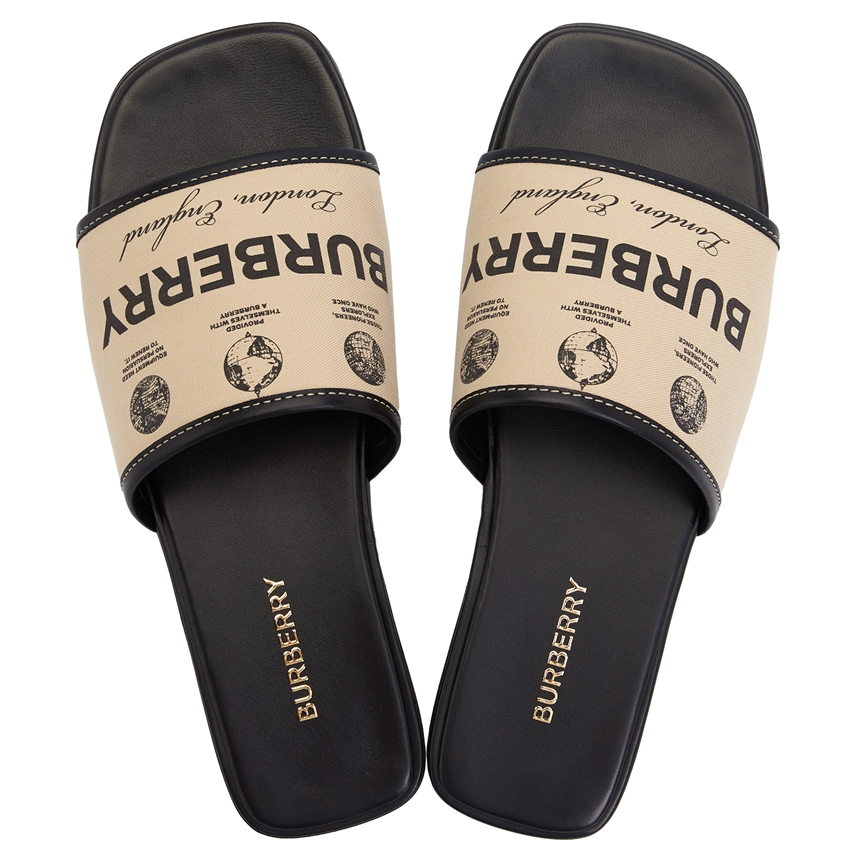 Dép Burberry Label Slide SDL Carolyn 'Beige' 8063171