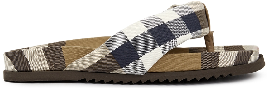 Dép Burberry Check Duncannon 'Brown' 8051880
