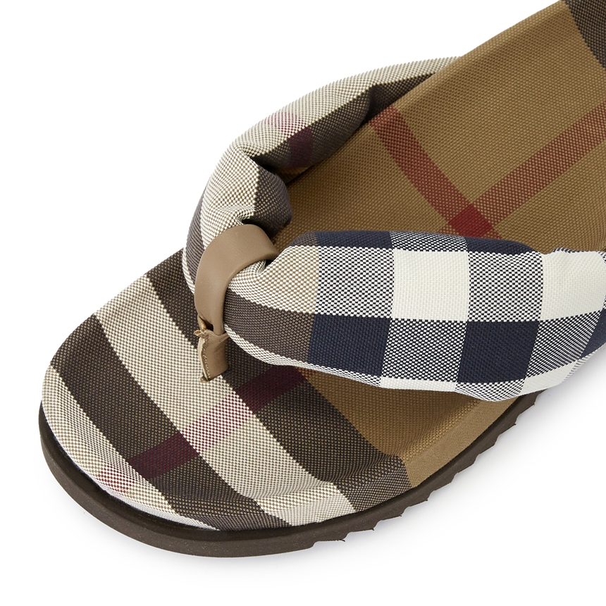 Dép Burberry Check Duncannon 'Brown' 8051880