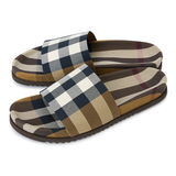 Dép Burberry Check Slide 'Brown' 8049018