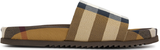 Dép Burberry Check Slide 'Brown' 8049018