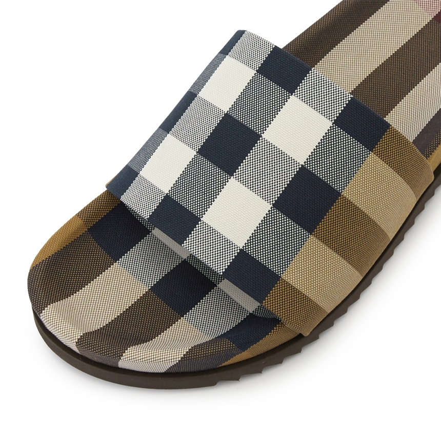 Dép Burberry Check Slide 'Brown' 8049018
