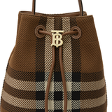 Túi Burberry Small Check Bucket 'Brown' 8056138