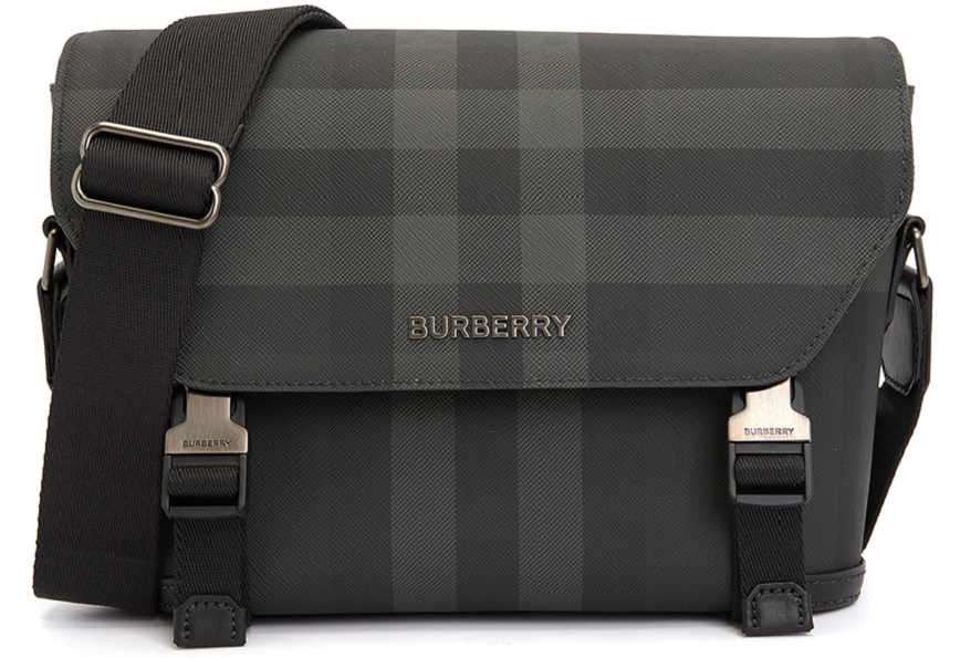 Túi Burberry Check Small Wright 'Charcoal' 8065335