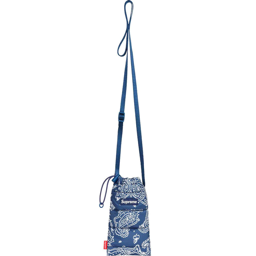 Túi Supreme Puffer Side Bag 'Blue Paisley'