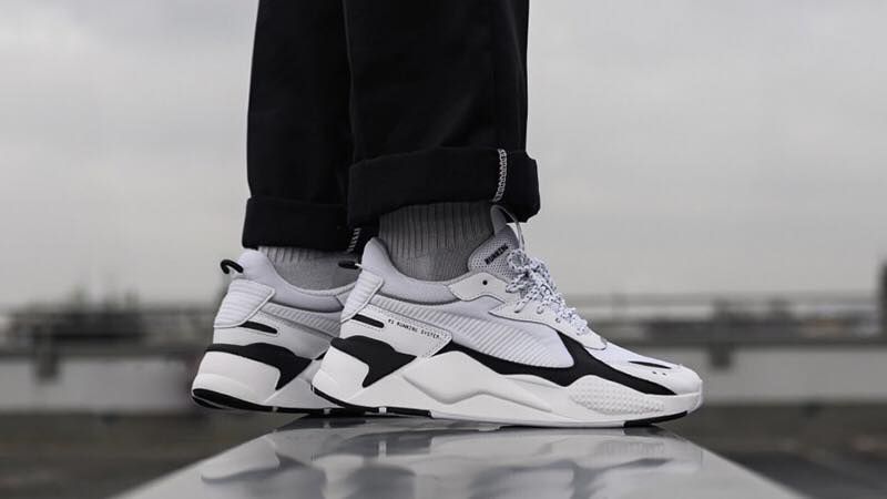 puma rsx black and white
