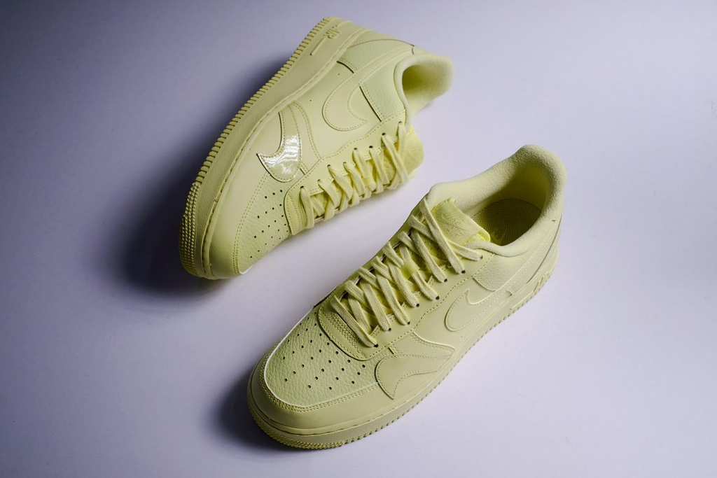 nike air force 1 low misplaced swooshes pale yellow