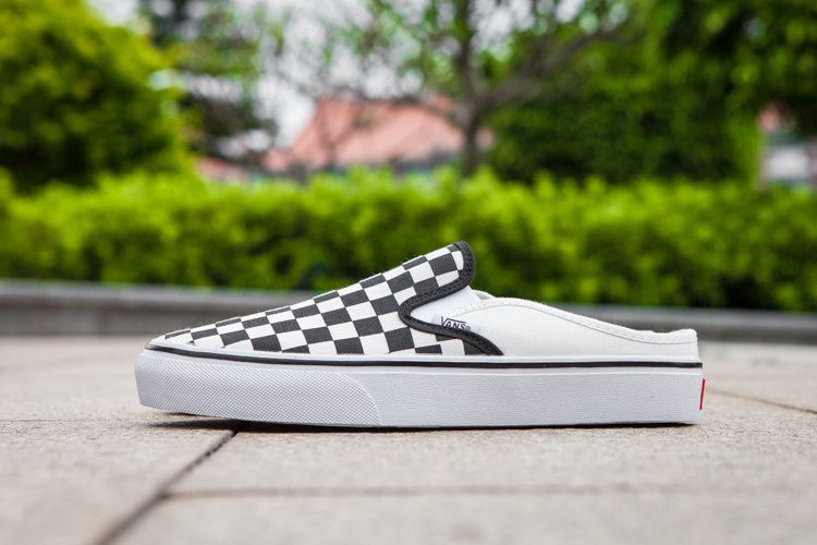 vans checkerboard mule