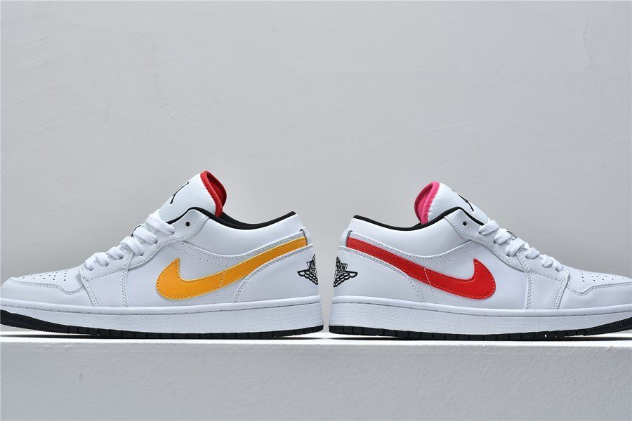 jordan aj 1 low white multi
