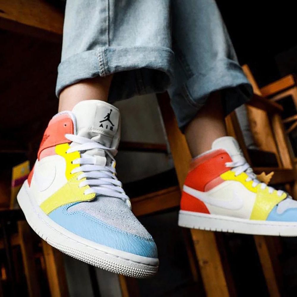 Air Jordan 1 Mid To My First Coach Womens DJ6908-100 - Fastsole