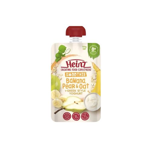 Smoothe Banana, Pear, Oat & Greek Style Yogurt Heinz 120G- 