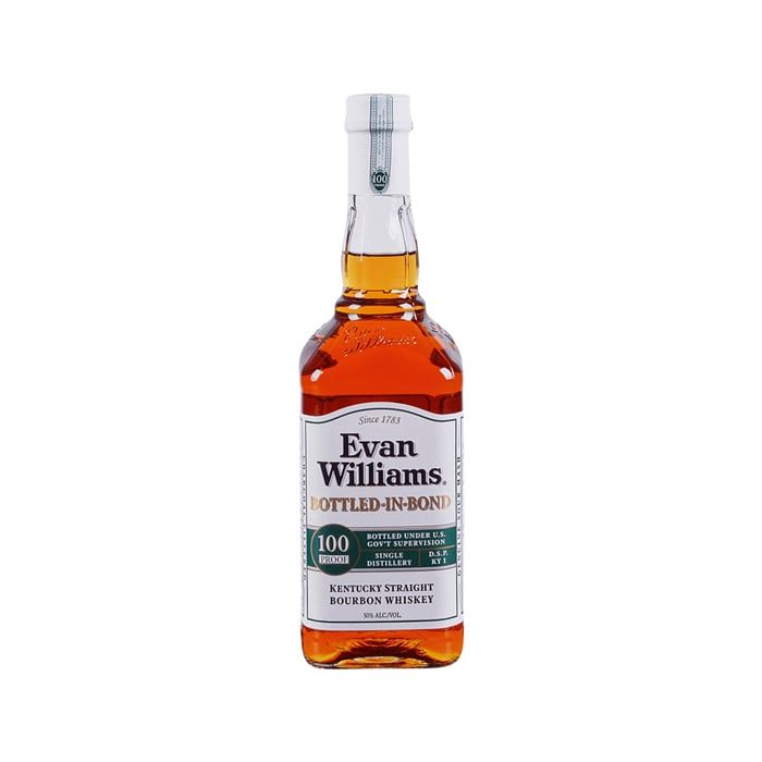 Rượu Whiskey Label Trắng 100 Proof Evan Williams 50% 750Ml- 