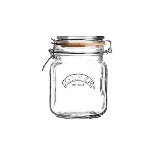 Square Preserve Jar Kilner 1L- 