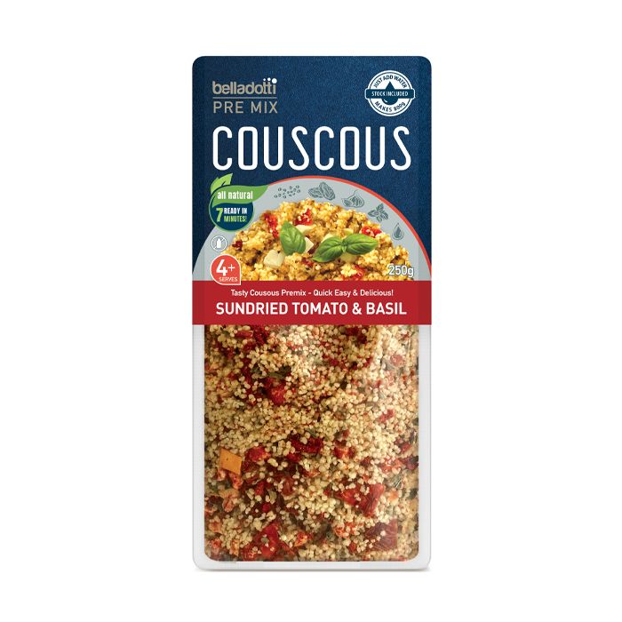 Couscous Trộn Sẵn Cà Chua Phơi Nắng & Húng Quế Belladotti 250G- 