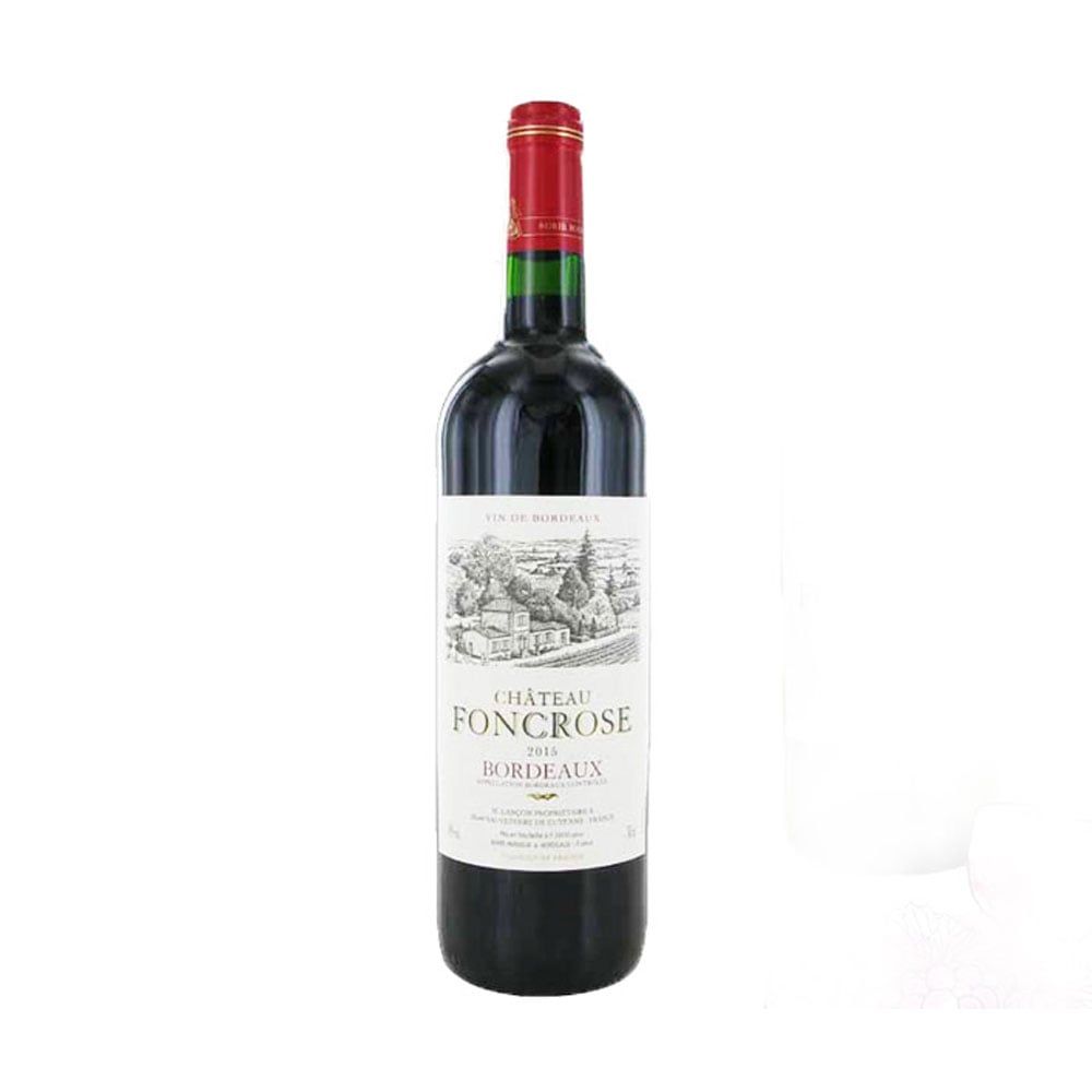 Red Wine Chateau Foncrose Cabernet Sauvignon Bordeaux 750Ml- 