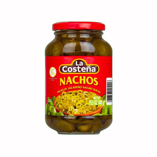 Nacho Pickled Green Jalapeno Sliced La Costena 440G- 