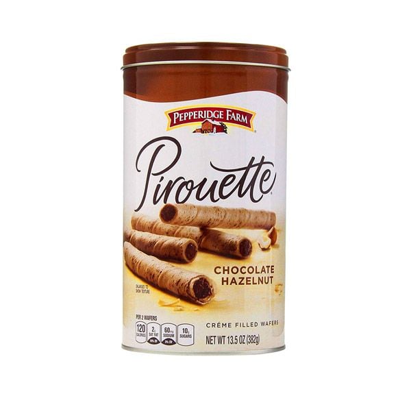 Chocolate Hazelnut Pirouette Pepperidge Farm 382G- Chocolate Hazelnut Pirouette Pepperidge Farm 382G