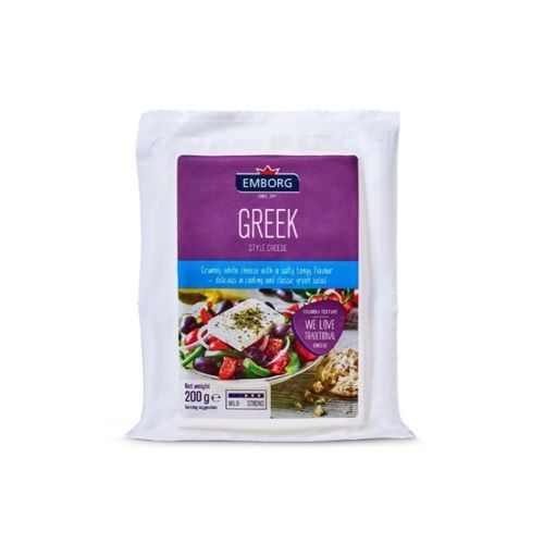 Greek Style Cheese Portion F.I.D.M 45% Emborg 200G- Greek Style Cheese Portion F.I.D.M 45% Emborg 200G