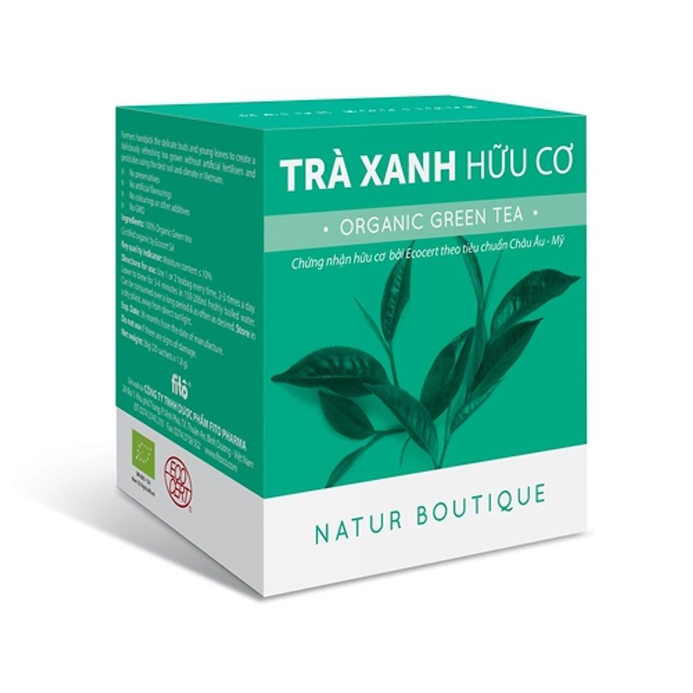 Trà Xanh Túi Lọc Hữu Cơ Fito 20Túi/Hộp 36G- 